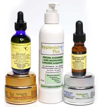 N 5 Step Ultimate Skin System Program in gold and silver jars with white bottle pump and serum dropper